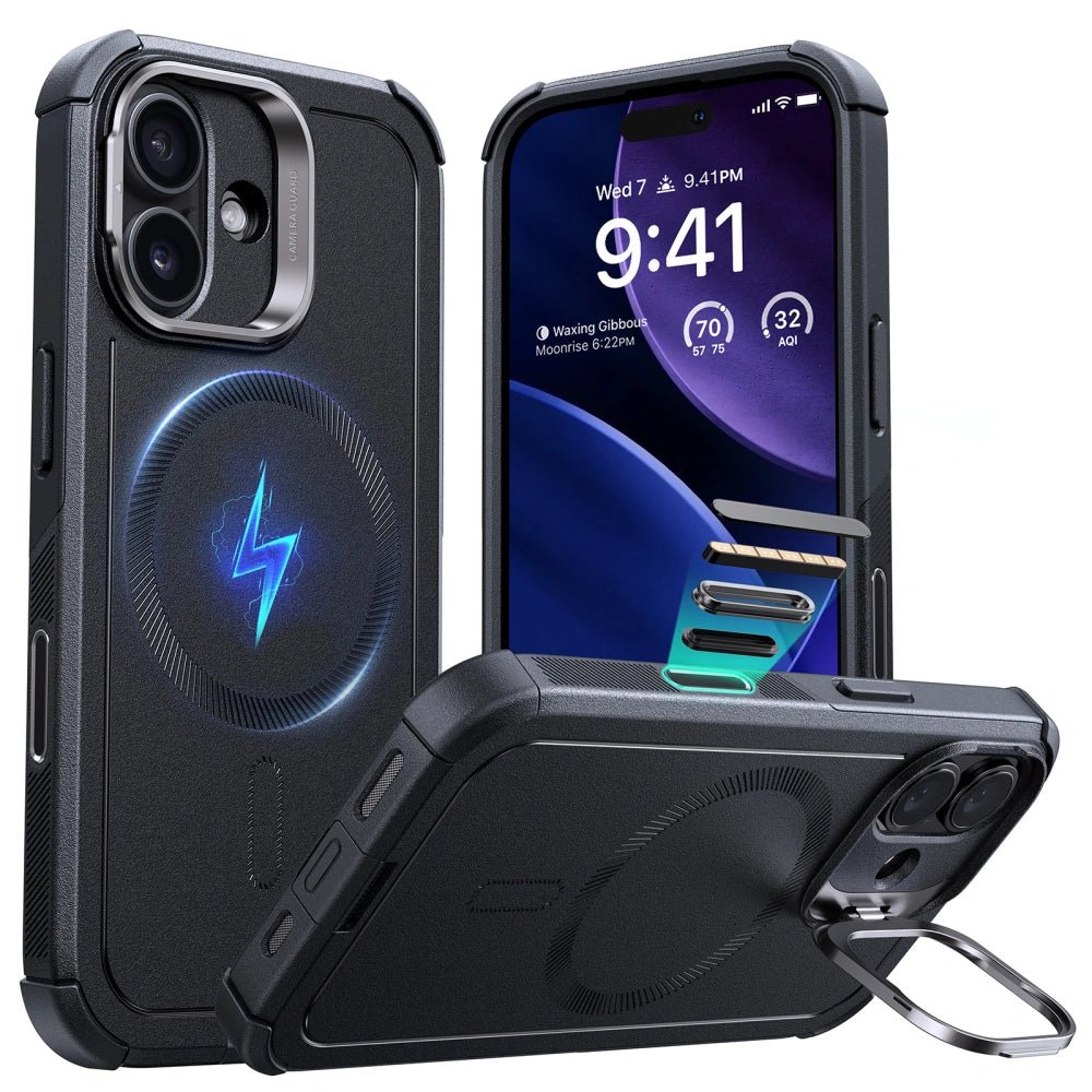 ESR iPhone 17 Cyber Kickstand - Σκληρή Θήκη με Stand και MagSafe - Black