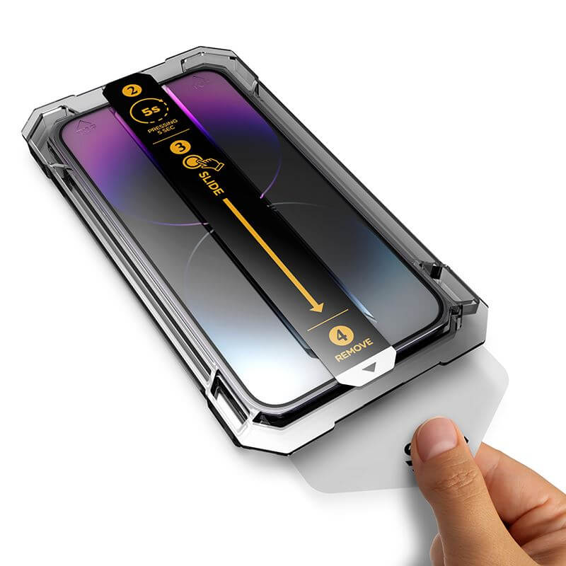 Mobile Origin iPhone 16e / 14 / 13 / 13 Pro Screen Guard 9H Αντιχαρακτικό Γυαλί Οθόνης με Πλαίσιο Τοποθέτησης - Clear