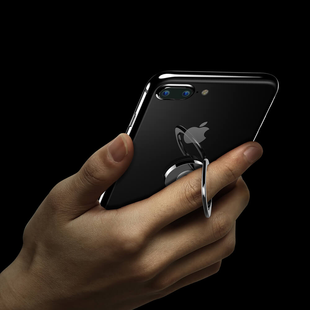 Baseus Privity Ring Holder - Δαχτυλίδι Συγκράτησης Κινητού / Tablet - Βάση Στήριξης - Silver - SUMQ - 0S