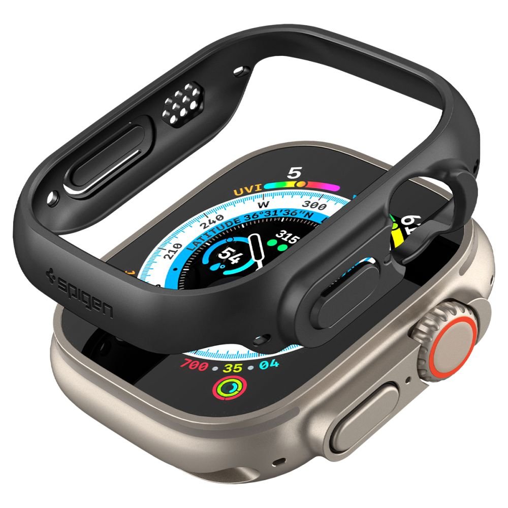 Spigen Θήκη Apple Watch Ultra (1/2/3) - 49mm Thin Fit - Black