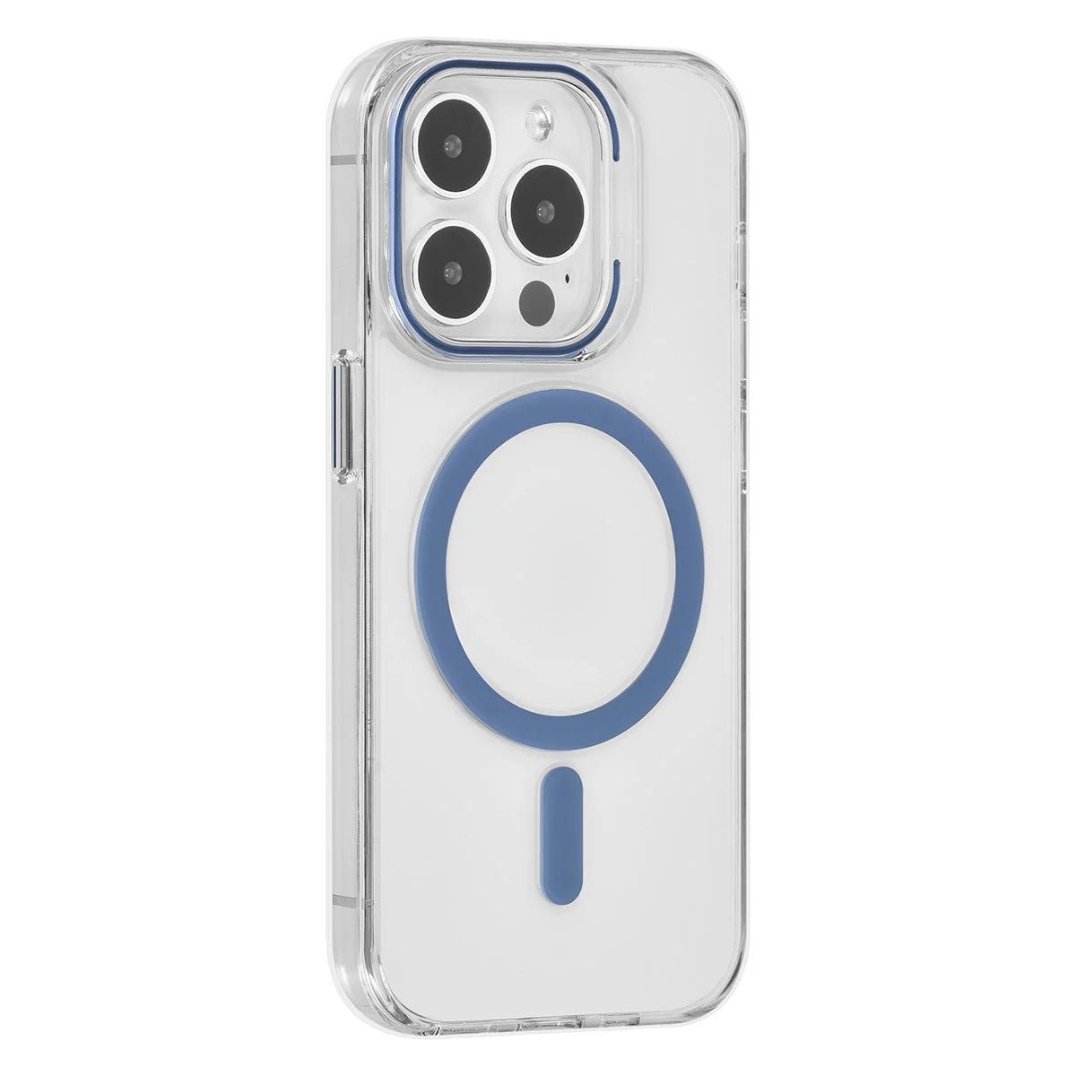 Tuniq iPhone 15 Pro - MagSafe Σκληρή Θήκη με Πλαίσιο Σιλικόνης - Διάφανη / Μπλε