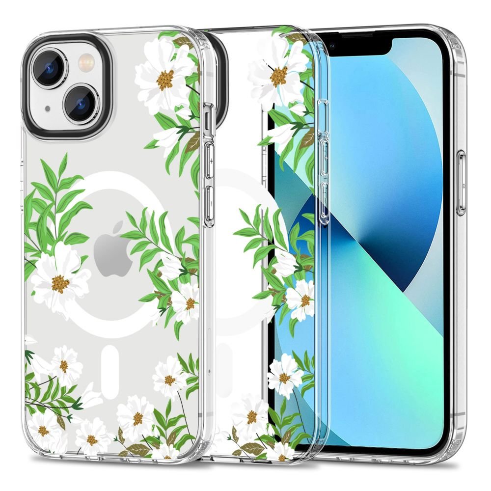 Tech - Protect iPhone 14 MagMood Σκληρή Θήκη με Πλαίσιο Σιλικόνης και MagSafe - Spring Daisy