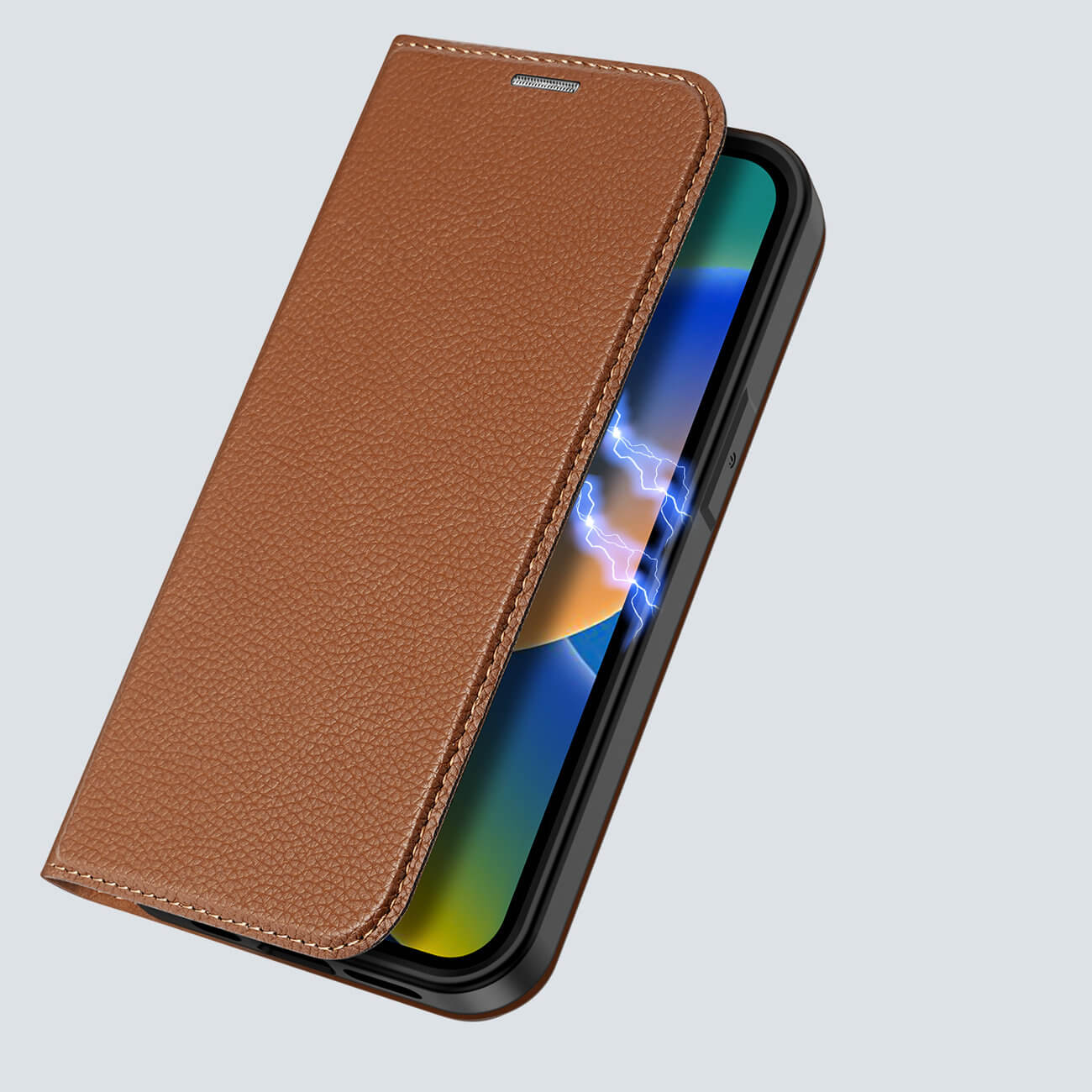 Dux Ducis iPhone 14 Plus Skin X2 Flip Stand Case Θήκη Βιβλίο - Brown