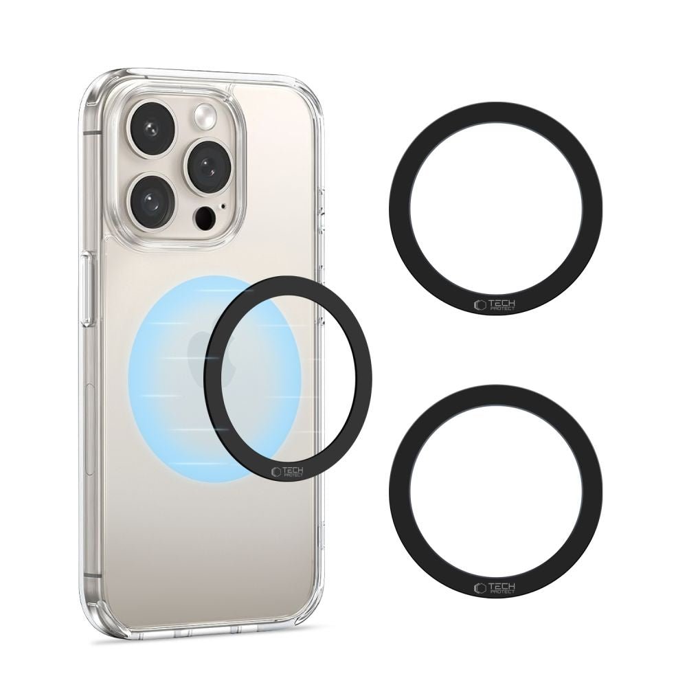 Tech - Protect MMP - 110 Magnetic Δακτύλιος MagSafe - 2 Τεμάχια - Black / Black