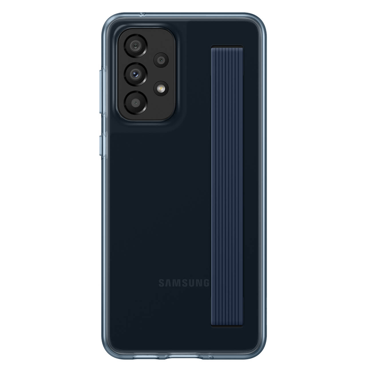Samsung Slim Strap Cover Samsung Galaxy A33 5G Σκληρή Θήκη με Πλαίσιο Σιλικόνης - Black / Ημιδιάφανη - EF - XA336CBEGWW