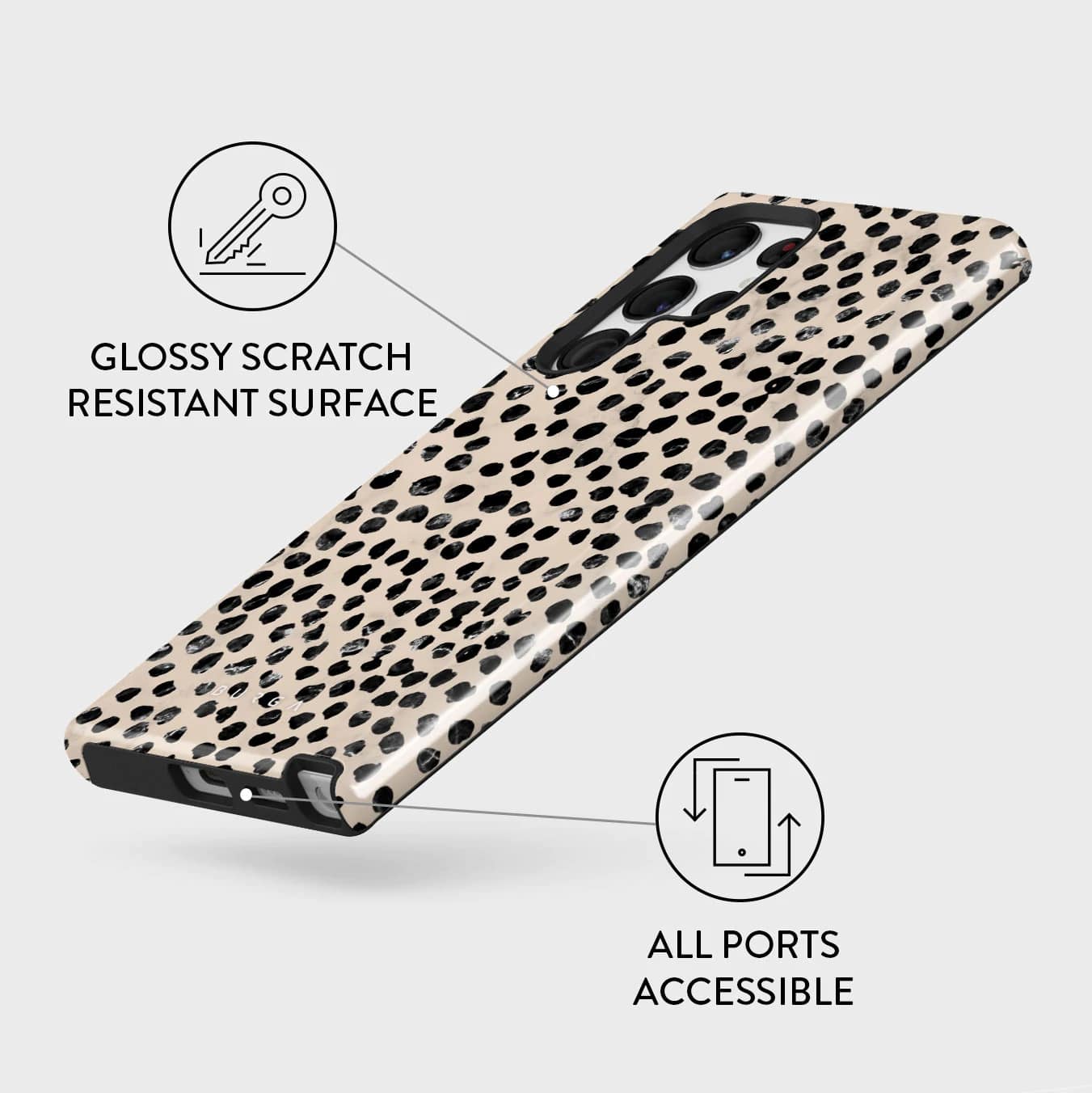 Burga Samsung Galaxy S22 Ultra Fashion Tough Σκληρή Θήκη - Almond Latte