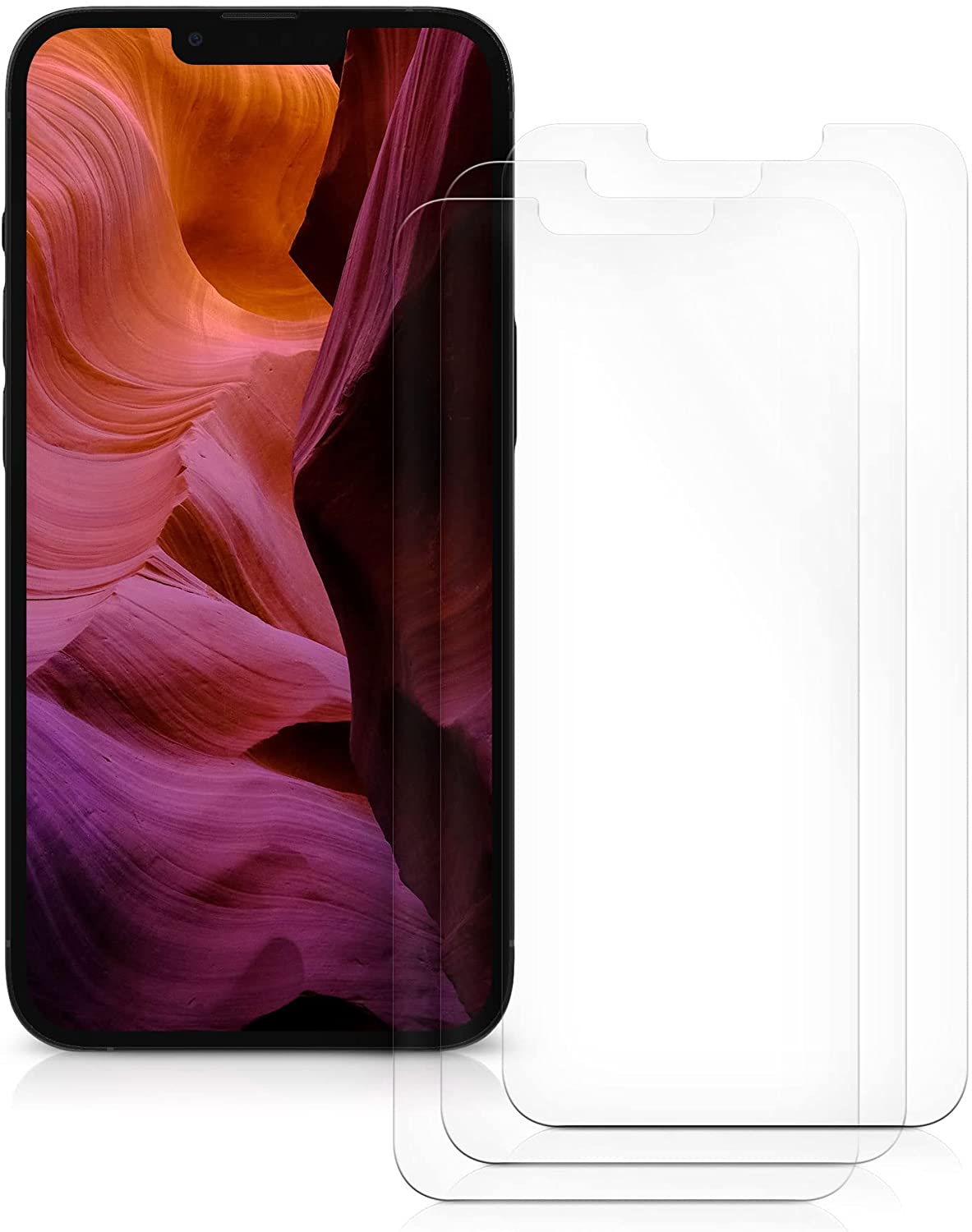 KW iPhone 13 Pro - Τρεις Μεμβράνες Προστασίας Οθόνης - Διάφανες - 56421.1