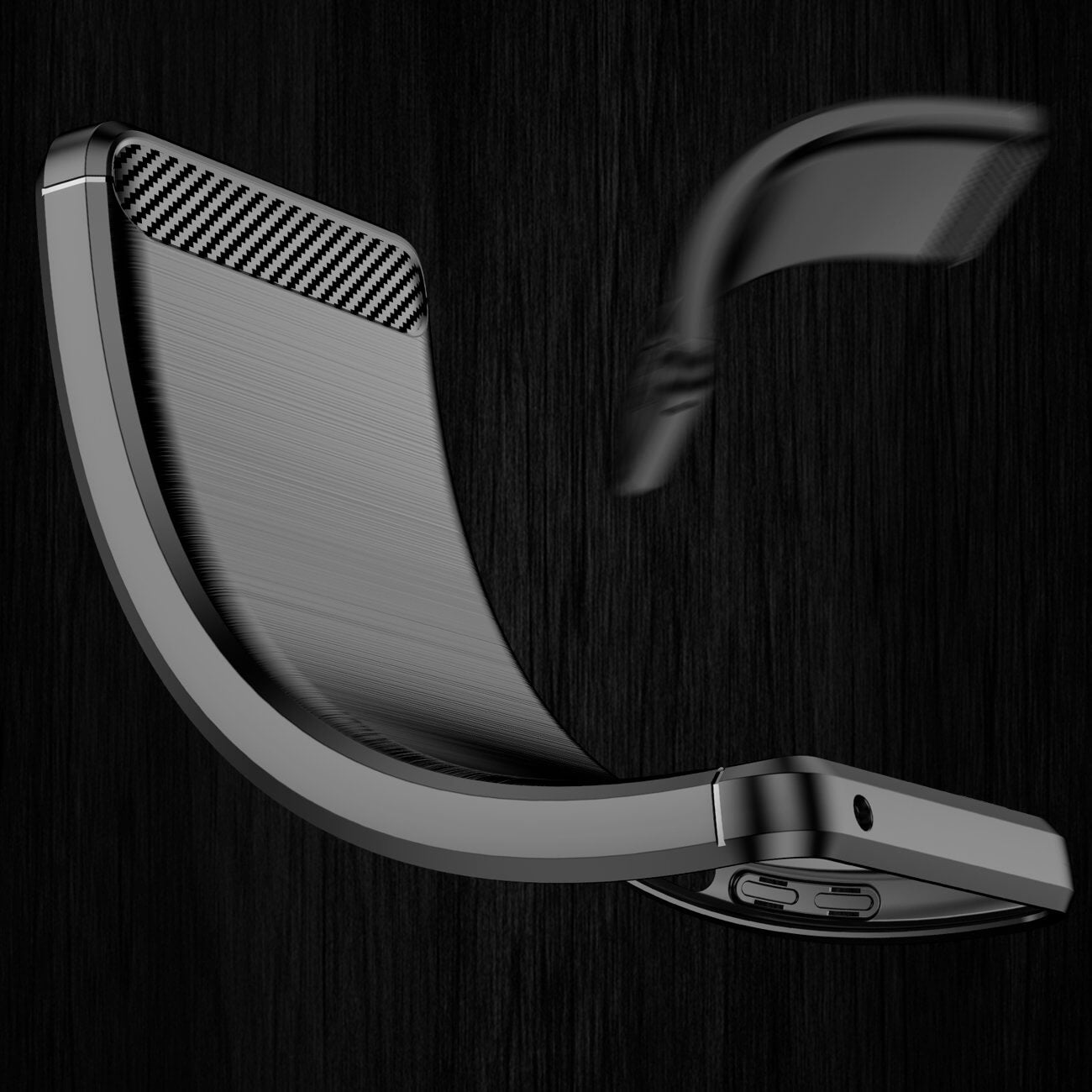 OEM Samsung Galaxy A53 5G Θήκη Rugged Carbon TPU - Black