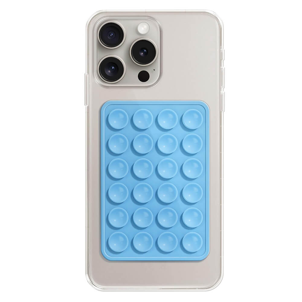 Techsuit Phone Holder Αξεσουάρ Στερέωσης Κινητού με Ενσωματωμένες Βεντούζες - Blue