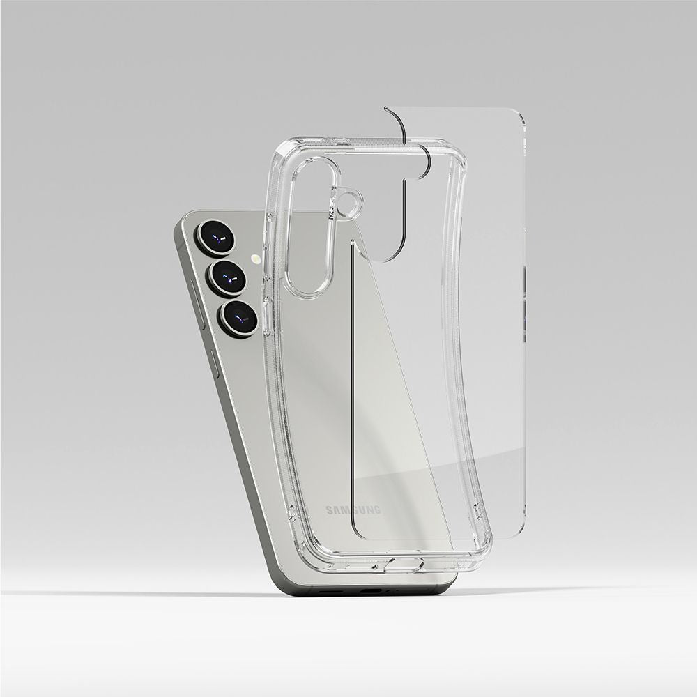 Ringke Samsung Galaxy S25 Fusion Σκληρή Θήκη με Πλαίσιο Σιλικόνης - Διάφανη