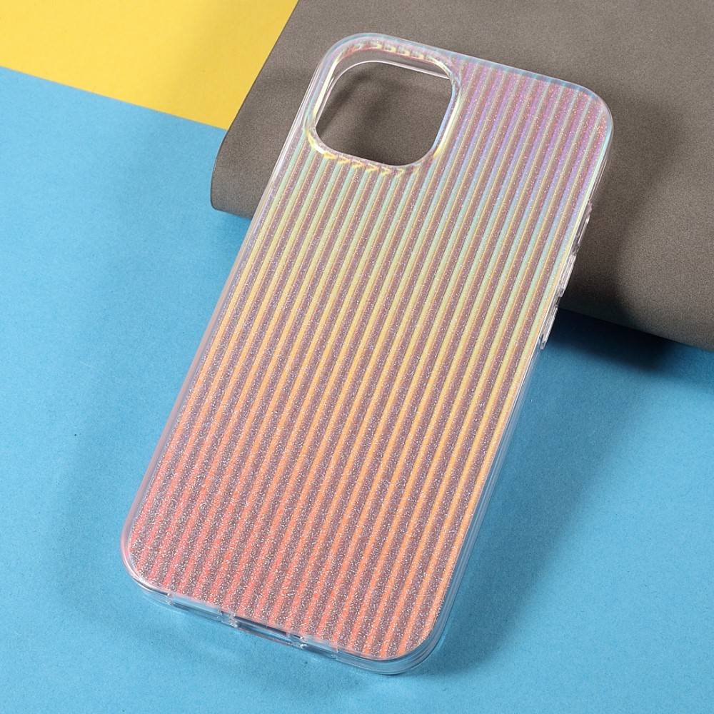 Kingxbar iPhone 13 Travel Series Σκληρή Θήκη με Πλαίσιο Σιλικόνης - Sunset - Multicolor