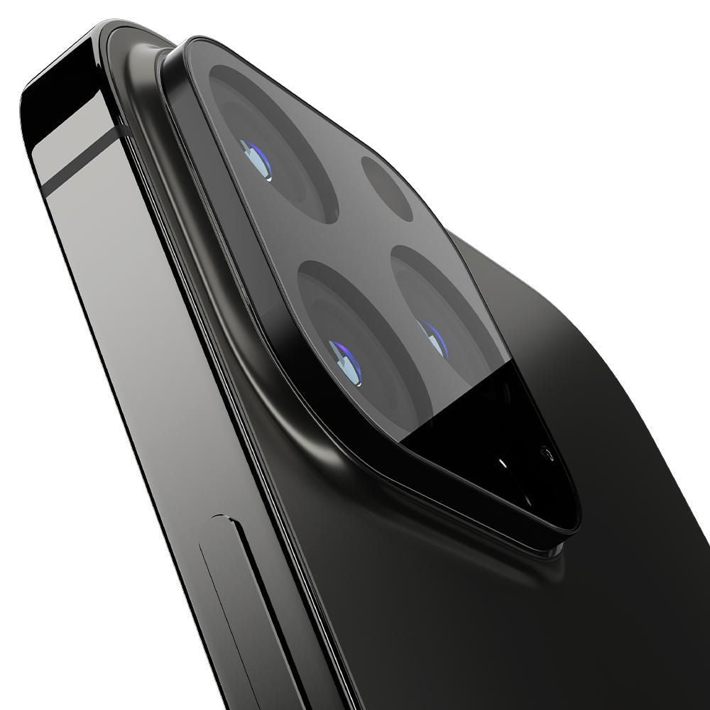 Spigen iPhone 13 Pro / 13 Pro Max Optik.TR Αντιχαρακτικό Γυαλί για την Κάμερα - 2 Τεμάχια - Black
