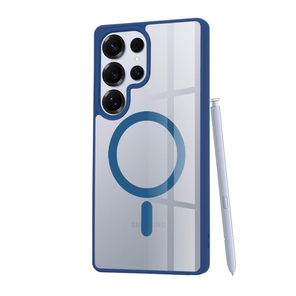 Techsuit Samsung Galaxy S25 Ultra - MagSafe Pro - Σκληρή Θήκη με Πλαίσιο Σιλικόνης - Blue