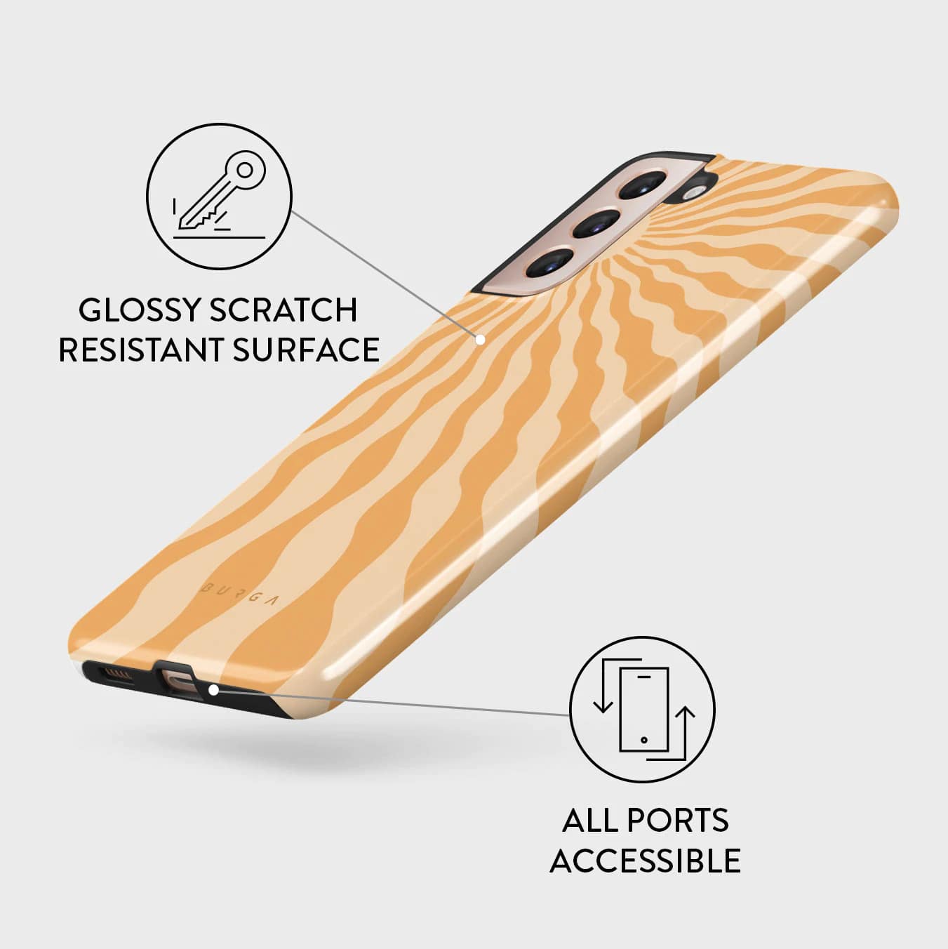 Burga Samsung Galaxy S22 Plus Fashion Tough Σκληρή Θήκη - Sunny Bunny