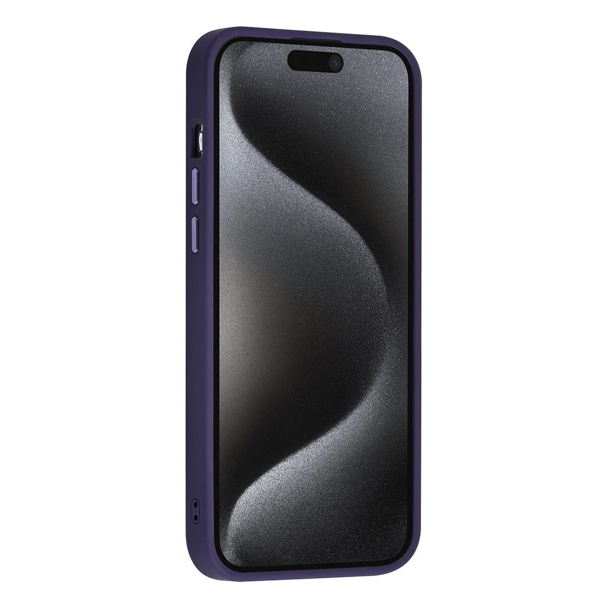 Tuniq iPhone 15 Pro Max - Σκληρή MagSafe Θήκη με Περιστρεφόμενο Δαχτυλίδι Συγκράτησης - Ημιδιαφανή / Μοβ