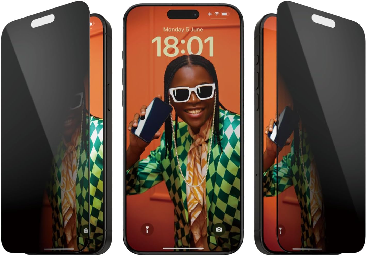 PanzerGlass iPhone 15 Pro Max Ultra - Wide Fit Easy Aligner Privacy Full Screen Αντιχαρακτικό Γυαλί Οθόνης - Black