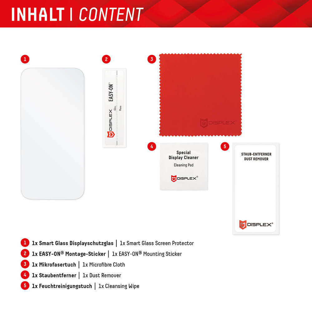 Displex iPhone 16 - Premium Smart FlexiGlass - Εύκαμπτο Αντιχαρακτικό Γυαλί Οθόνης - Clear