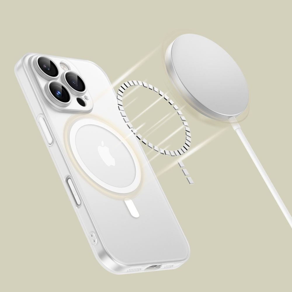 Tech - Protect iPhone 16 Pro MagSlim - Σκληρή Θήκη με MagSafe - Matte / White