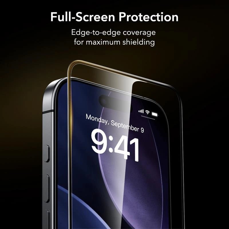 ESR iPhone 16 Pro / iPhone 17 - UltraFit Armorite Pro - Full Screen Αντιχαρακτικό Γυαλί Οθόνης - Black
