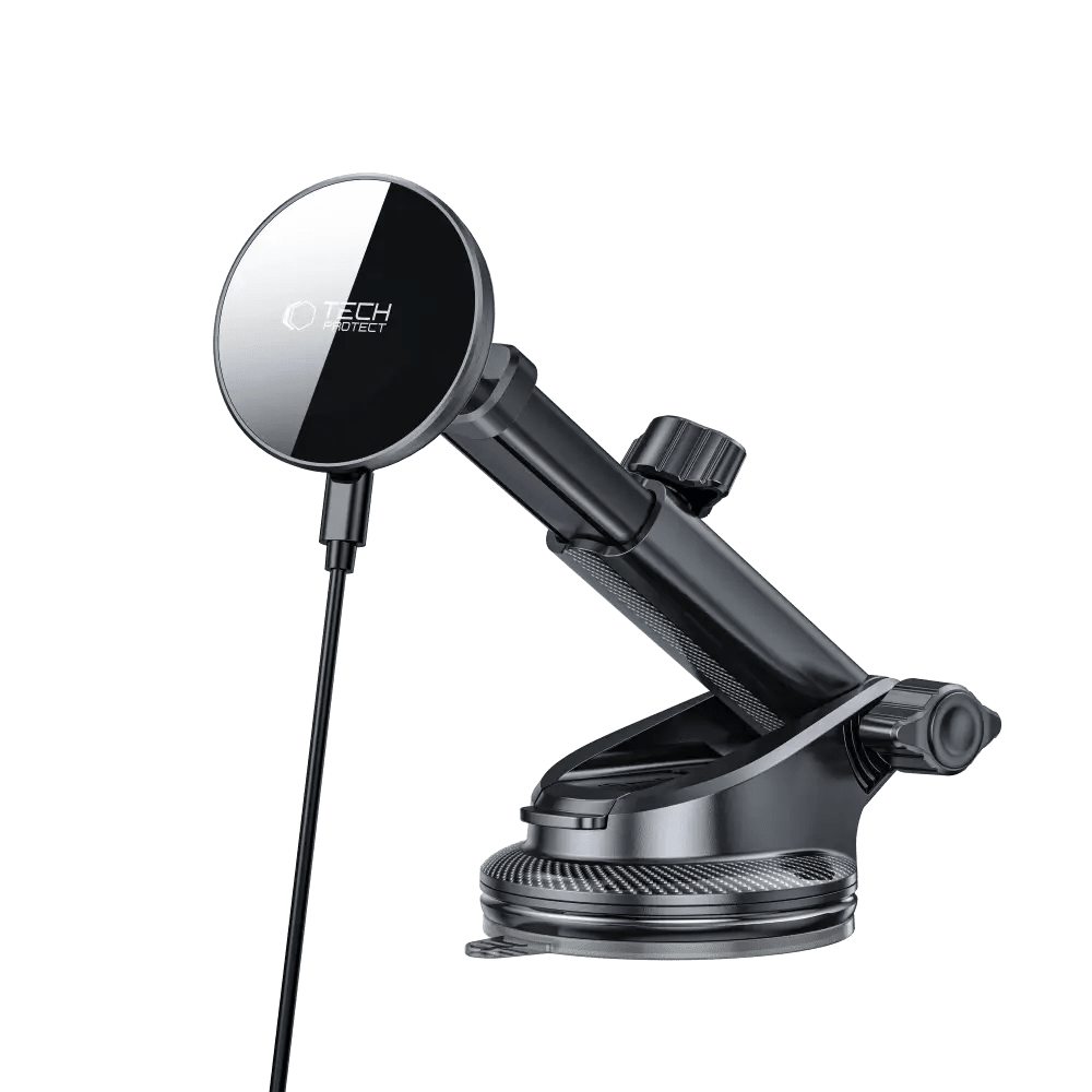 Tech - Protect MM15W - V10 Μαγνητική Βάση για το Ταμπλό και τον Αεραγωγό του Αυτοκινήτου με Ασύρματη Φόρτιση MagSafe 15W - Black