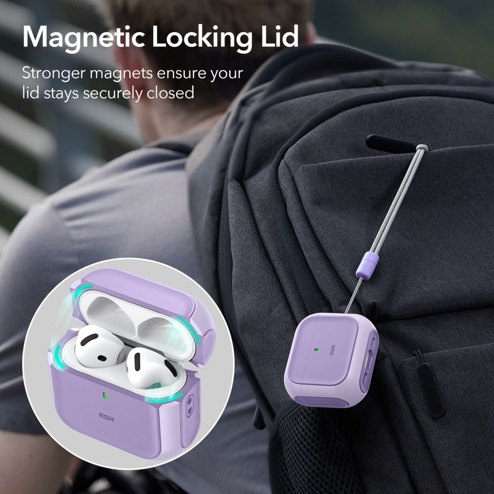 ESR AirPods 4 Θήκη Σιλικόνης με MagSafe - Orbit Halolock - Purple