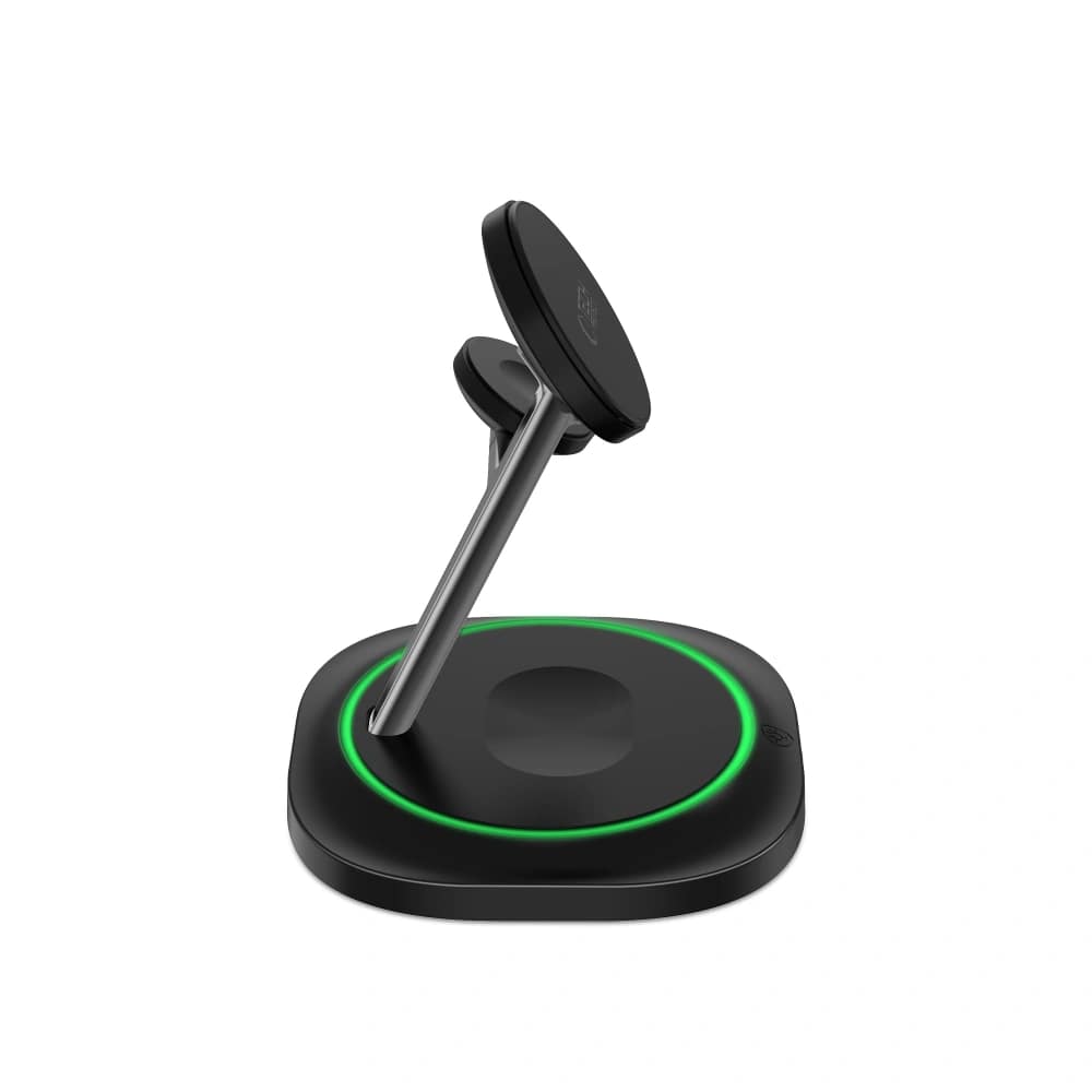 Tech - Protect QI15W - A46 3in1 Ασύρματος Μαγνητικός Φορτιστής MagSafe - Black