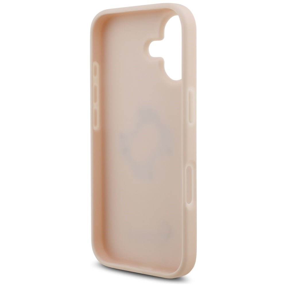 Guess iPhone 17 - Grained Big 4G and Classic Logo - Σκληρή Θήκη με Επένδυση από Οικολογικό Δέρμα - Pink - GUHCP17SPGT4MBP
