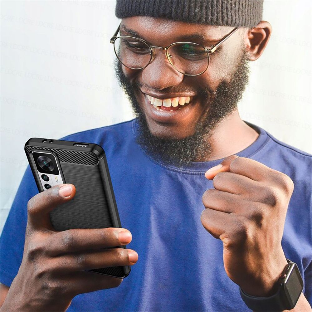 Tech - Protect Xiaomi 12T / 12T Pro Θήκη Rugged Carbon TPU - Black