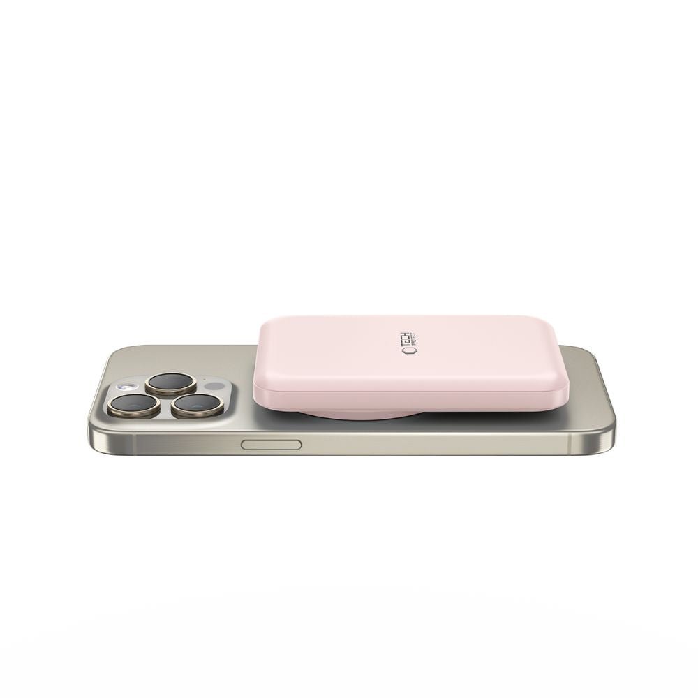 Tech - Protect PB10 Lifemag MagSafe PowerBank Μαγνητικό PowerBank Κινητού 5000 mAh - Pink