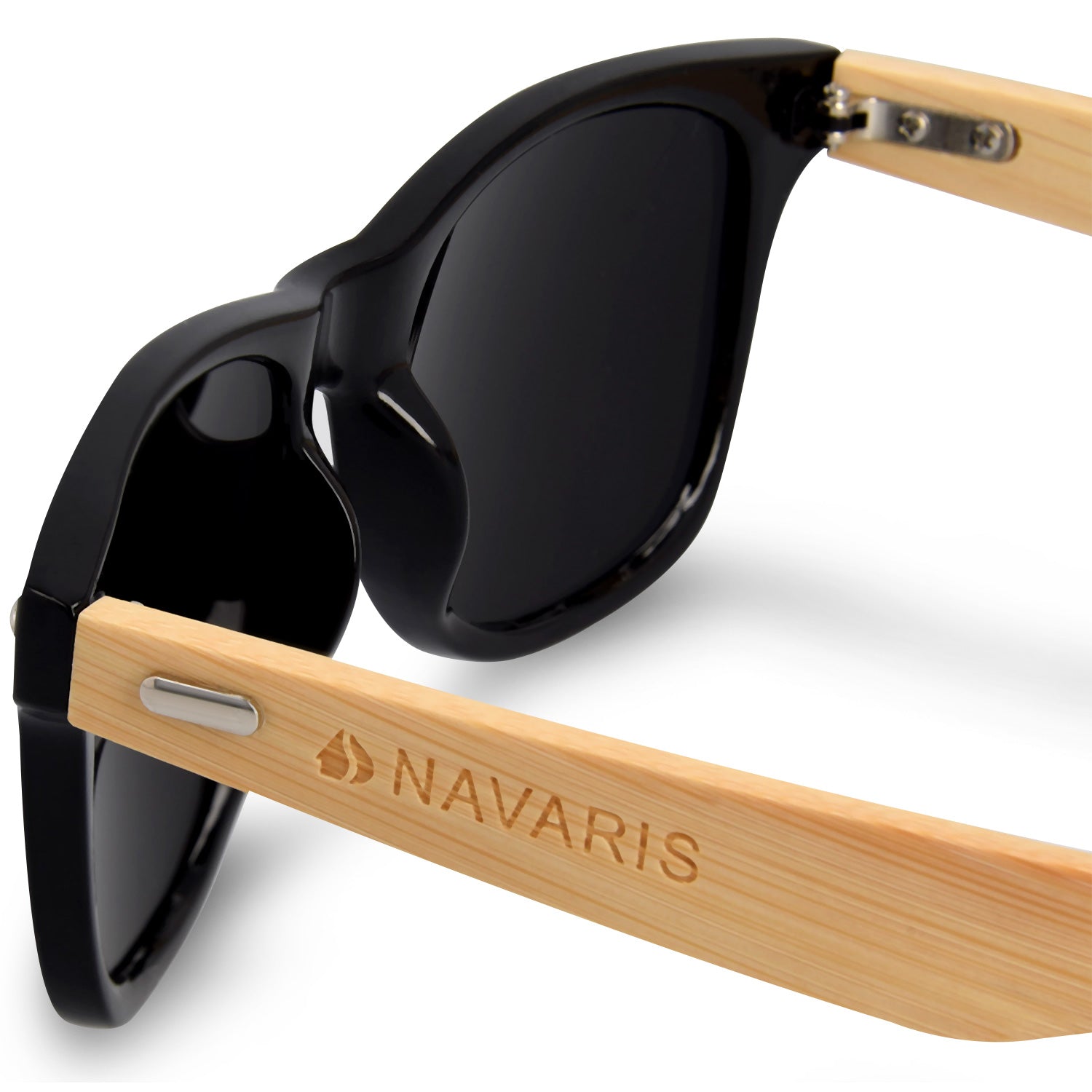 Navaris Unisex Γυαλιά Ηλίου - UV400 - Black / Light Brown - 40731.01.06