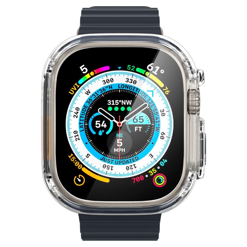 Spigen Θήκη Apple Watch Ultra / Ultra 2 - 49 mm Ultra Hybrid με Προστασία οθόνης - Crystal Clear