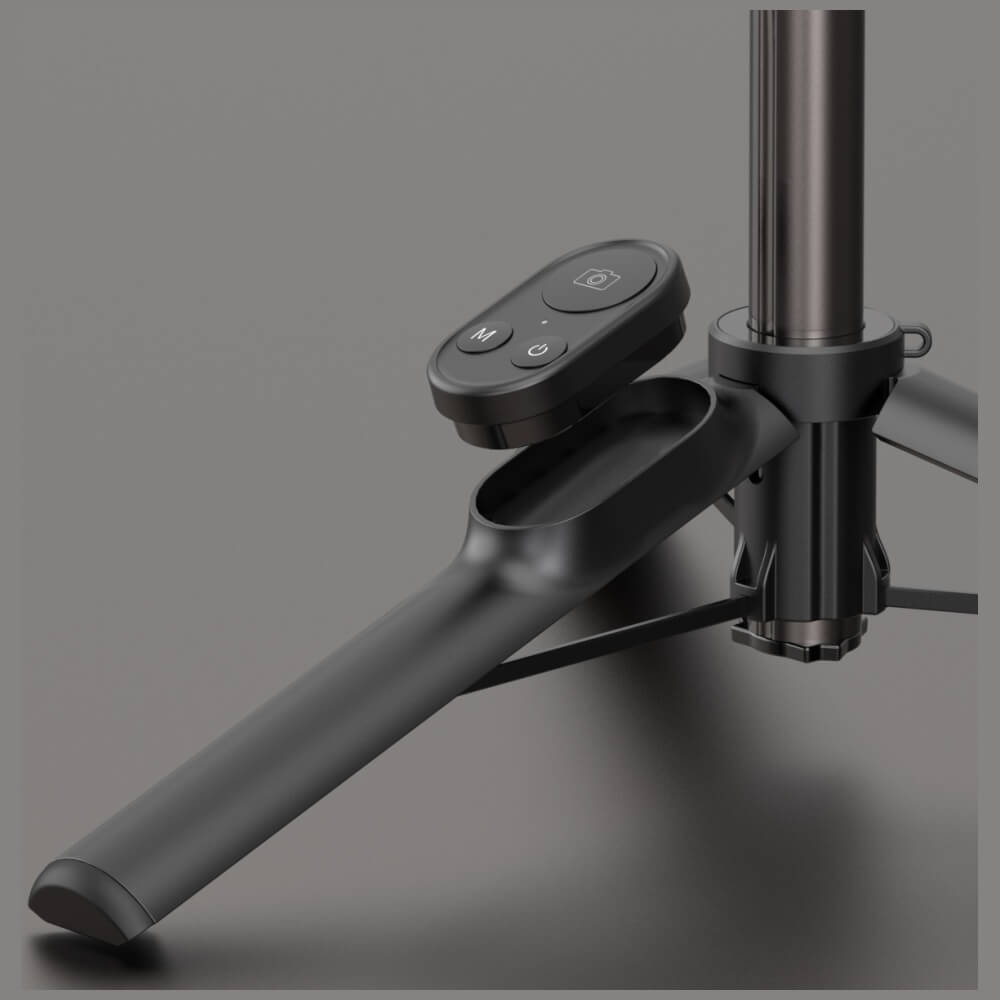 Araree Gimbal Pod Selfie Stick Τρίποδο με Τηλεχειριστήριο Bluetooth - Black