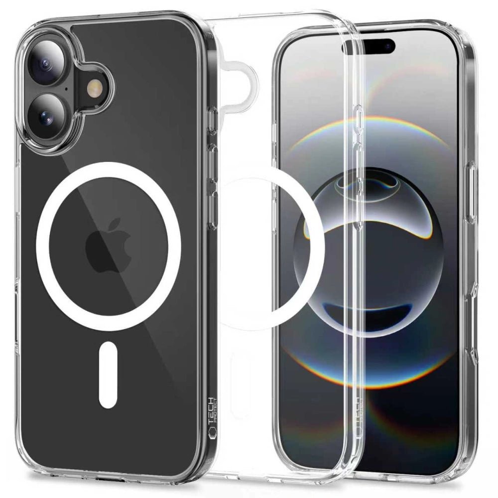 Tech - Protect iPhone 17 - Flexair Hybrid MagSafe - Σκληρή Θήκη με Πλαίσιο Σιλικόνης και MagSafe - Διάφανη