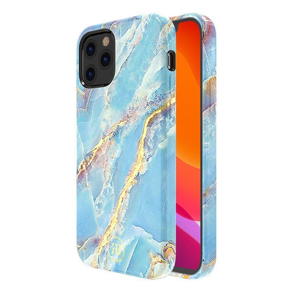Kingxbar iPhone 12 Pro Max Σκληρή Θήκη - Marble - Blue