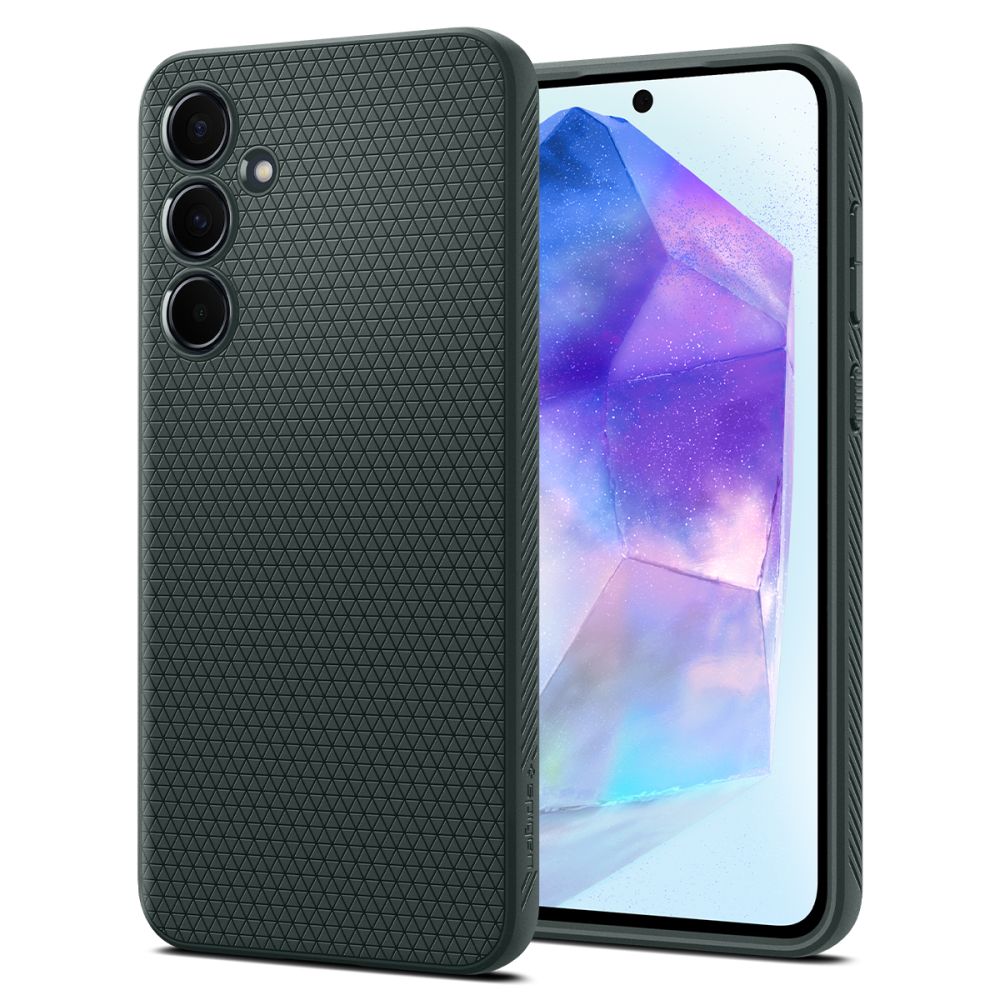 Spigen Samsung Galaxy A55 5G Liquid Air Θήκη Σιλικόνης - Abyss Green