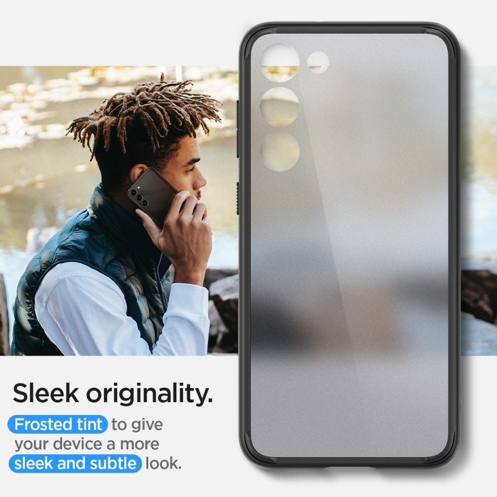 Spigen Samsung Galaxy S23 Σκληρή Θήκη με Πλαίσιο Σιλικόνης Ultra Hybrid - Frost Black