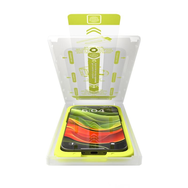 Mobile Origin iPhone 16 Pro Max Screen Guard Full Glue 9H Αντιχαρακτικό Γυαλί Οθόνης με Κιτ Εγκατάστασης - 2 Τεμάχια - Black