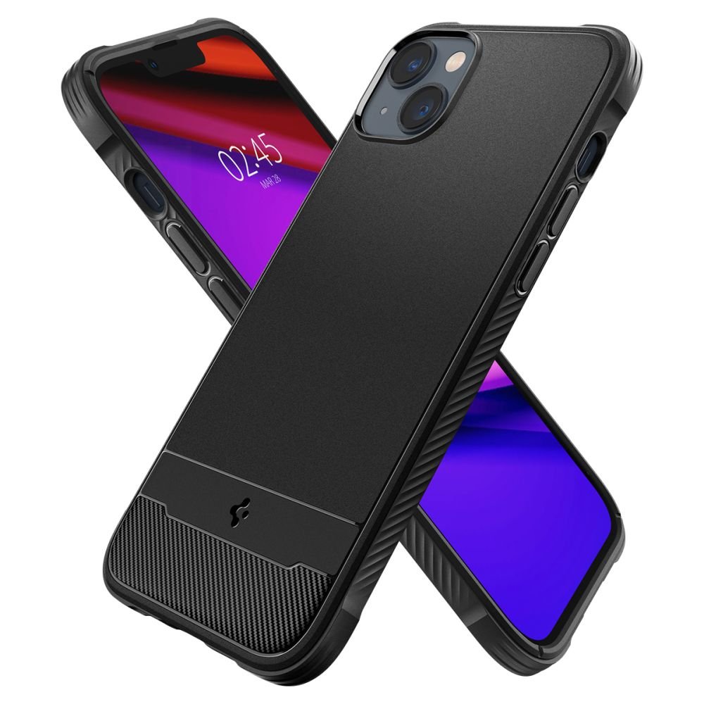 Spigen iPhone 14 Plus / iPhone 15 Plus Rugged Armor Mag Θήκη TPU με MagSafe - Matte Black
