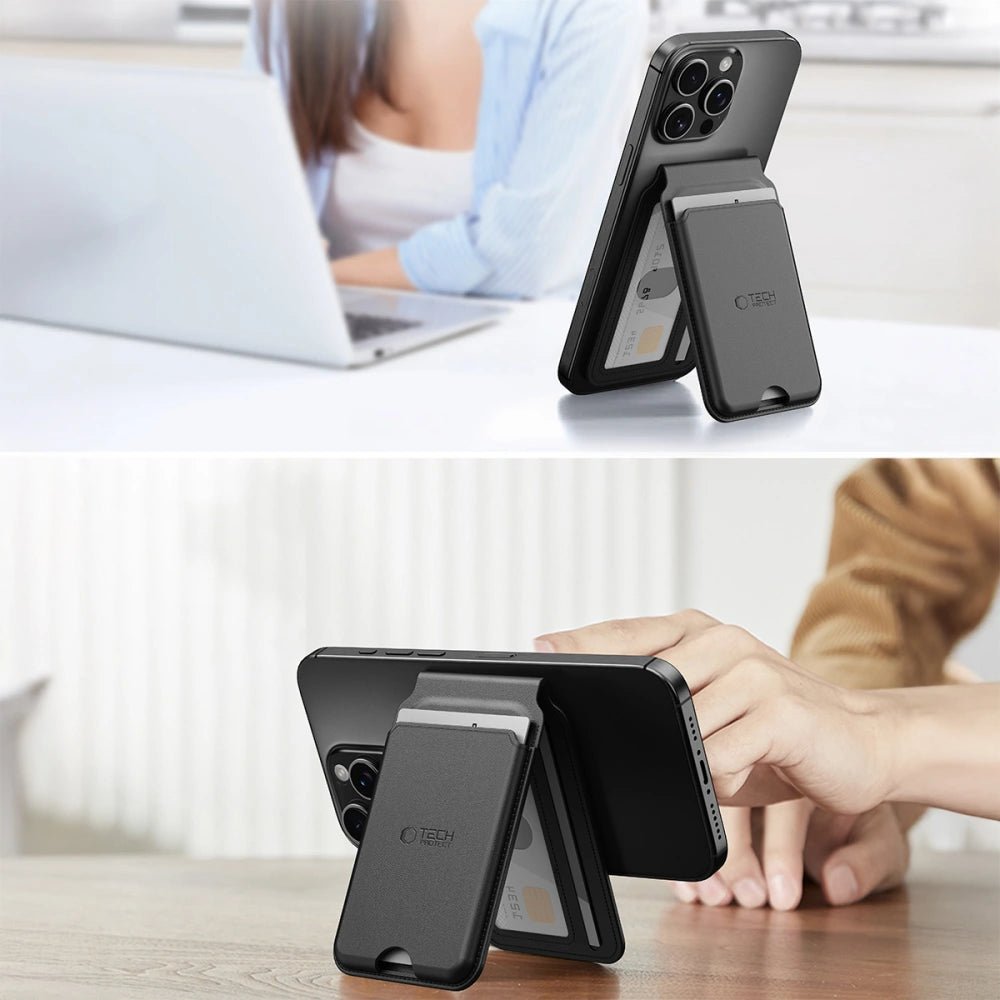 Tech - Protect MagWallet Stand MagSafe - Universal Μαγνητική Θήκη Καρτών / Σταντ - Black