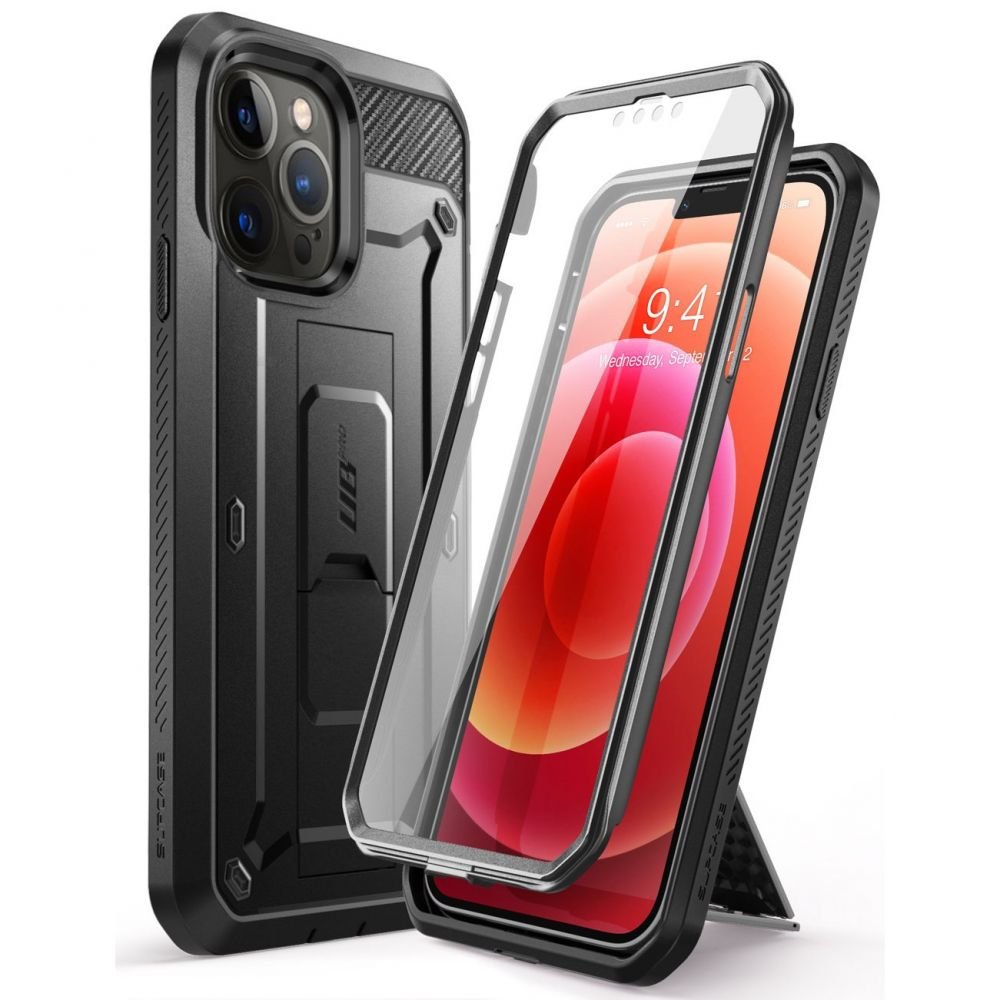 Supcase iPhone 13 Pro Unicorn Beetle Pro Σκληρή Θήκη με Προστασία Οθόνης και Stand - Black