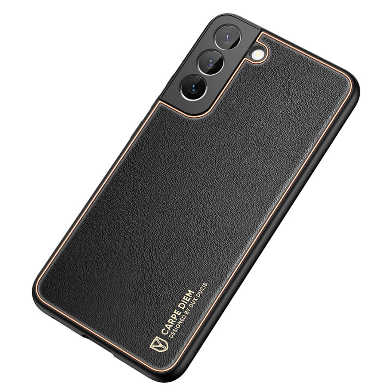 Dux Ducis Samsung Galaxy S22+ Yolo Elegant Series Θήκη με Επένδυση Συνθετικού Δέρματος - Black