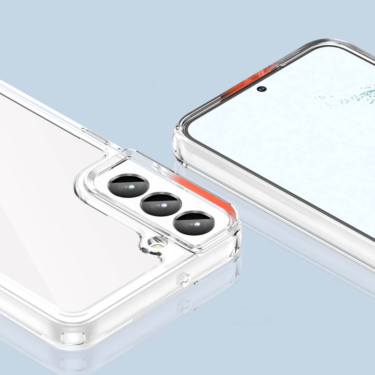 OEM Samsung Galaxy S23+ Outer Space Σκληρή Θήκη με Πλαίσιο Σιλικόνης - Διάφανη