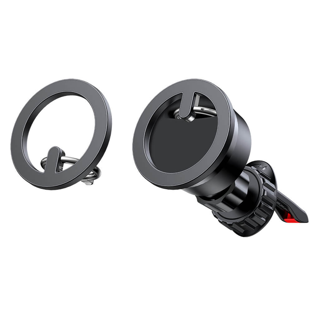 Joyroom Kit Multifunctional Μαγνητική Βάση Αυτοκινήτου Αεραγωγού και Μαγνητικό Δαχτυλίδι Συγκράτησης Κινητού - Black - JR - ZS294