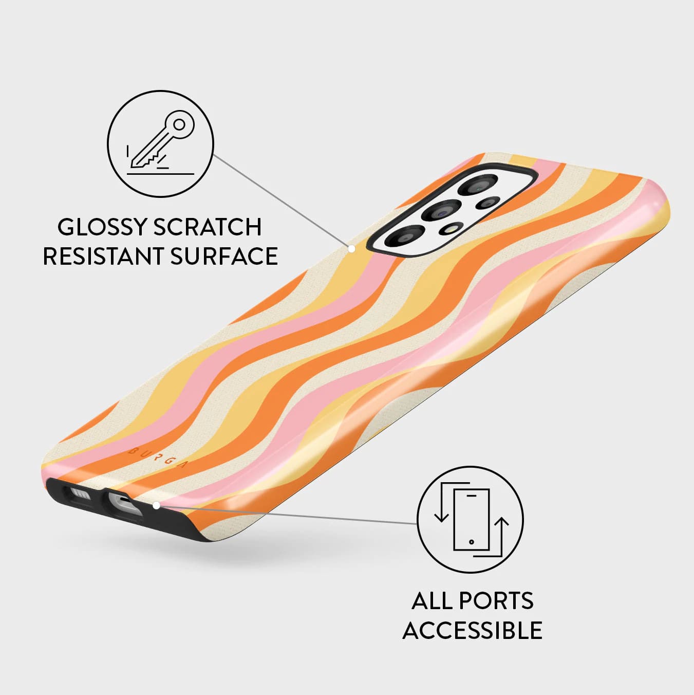 Burga Samsung Galaxy A33 5G Fashion Tough Σκληρή Θήκη - Flower Power