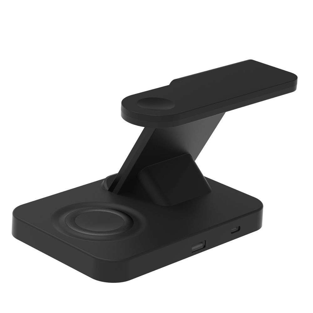 Tech - Protect QI15W - A37 3in1 Ασύρματος Φορτιστής Qi Charge για Android, Airpods / Galaxy Buds και Apple Watch - Black