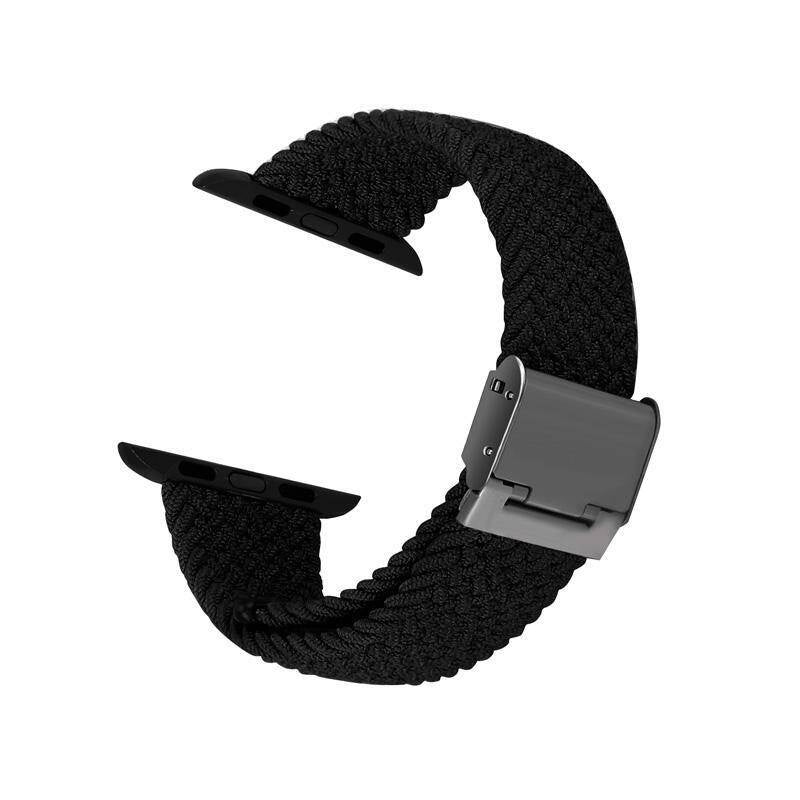 Crong Λουράκι Apple Watch 2/3/4/5/6/7/8/9/10/11 - SE (1/2/3) - 38/40/41/42mm Wave Band - Graphite