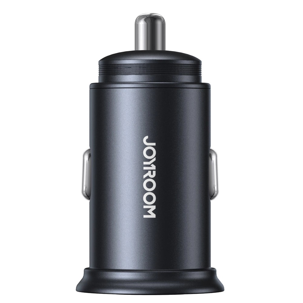 Joyroom Mini Φορτιστής Αυτοκινήτου Γρήγορης Φόρτισης με 1 Θύρα USB και 1 Θύρα Type - C PD 60W QC 3.0 - Black - JR - CCN04
