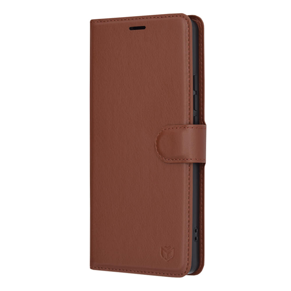 Techsuit Xiaomi Redmi Note 13 Pro 4G / Poco M6 Pro 4G - Leather Folio - Θήκη Πορτοφόλι από Δερματίνη με Stand - Brown