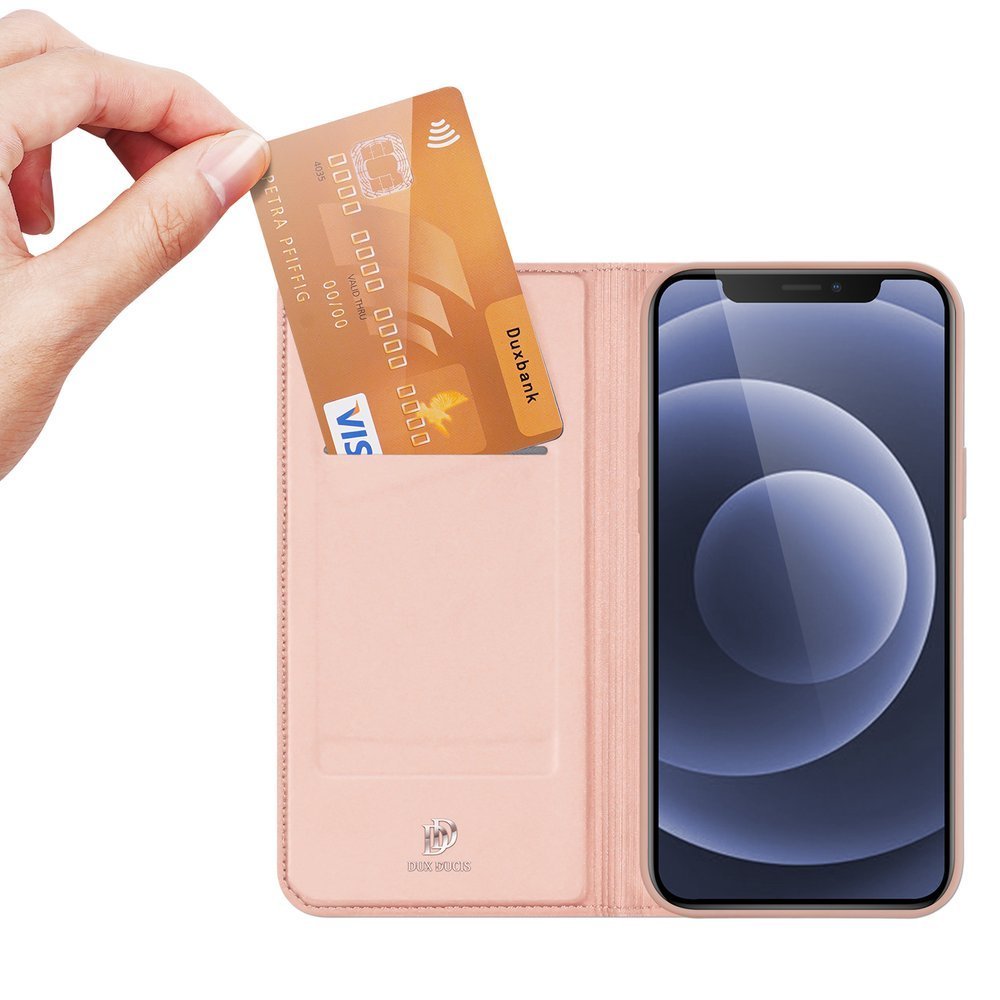Dux Ducis iPhone 13 Flip Stand Case Θήκη Βιβλίο - Rose Gold
