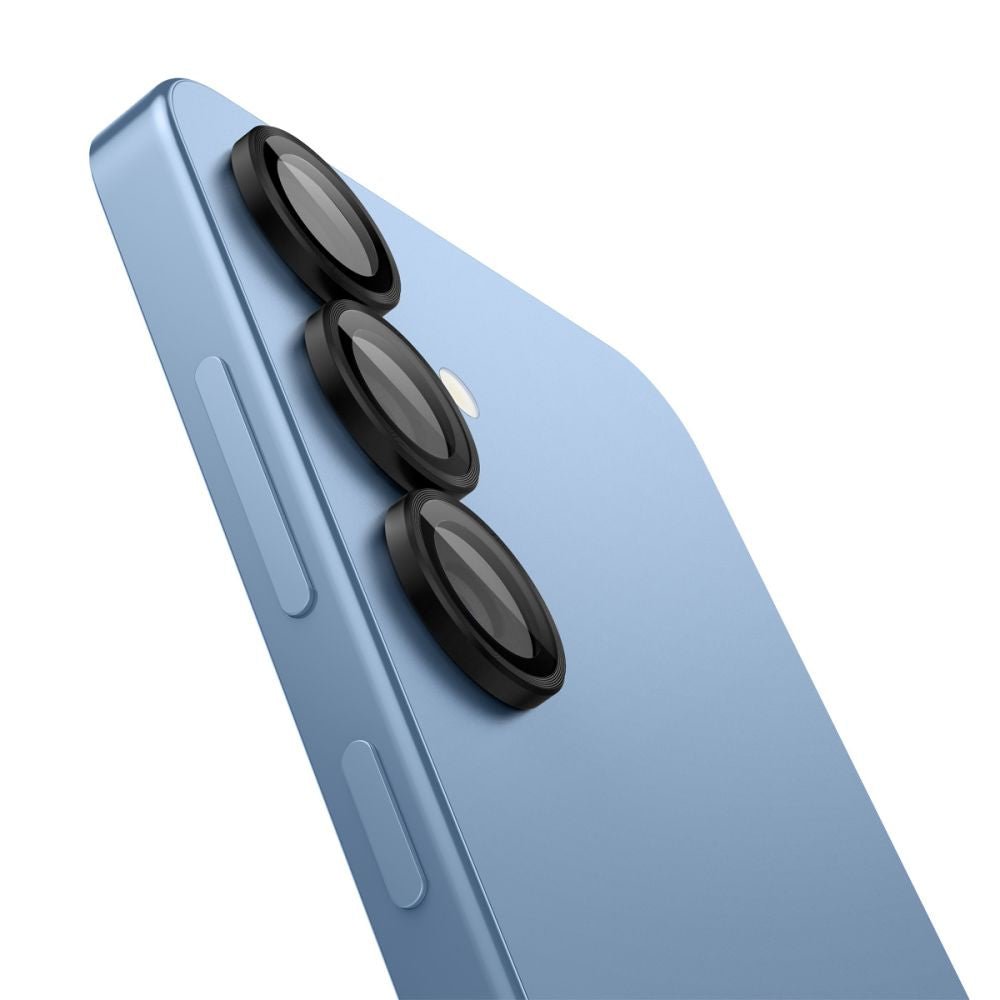 Spigen Samsung Galaxy S25 Optik Pro Glas.TR EZ Fit Αντιχαρακτικό Γυαλί για την Κάμερα - 2 Τεμάχια - Black